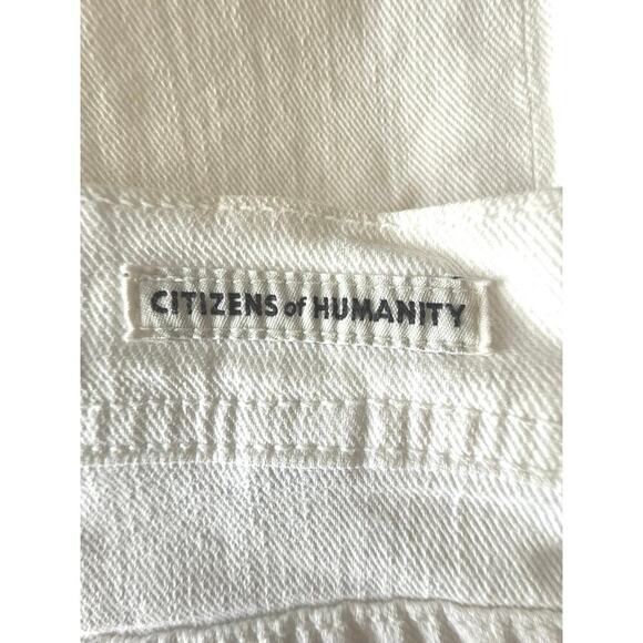 C of H Women’s Dani Cropped Straight Leg jeans White Denim Size 27 Cuffed - Picture 11 of 12